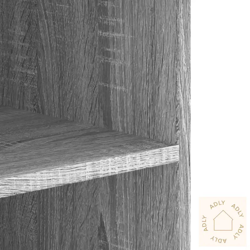 Veggskap Grå Sonoma 75X35X60 Cm Konstruert Tre