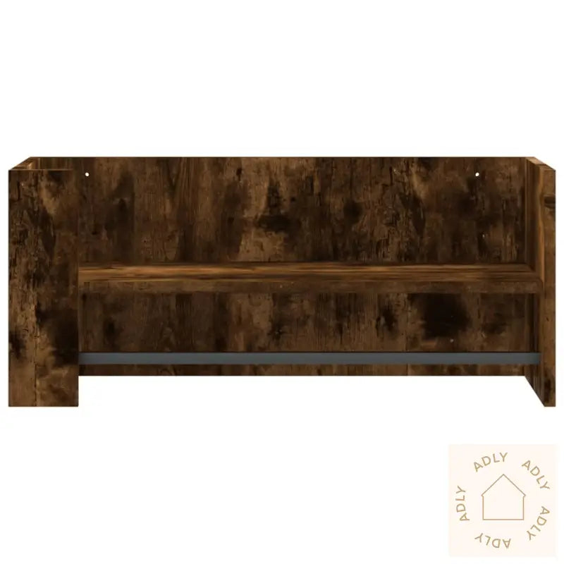 Vegghylle Røkt Eik 70,5X35X30,5 Cm Konstruert Tre