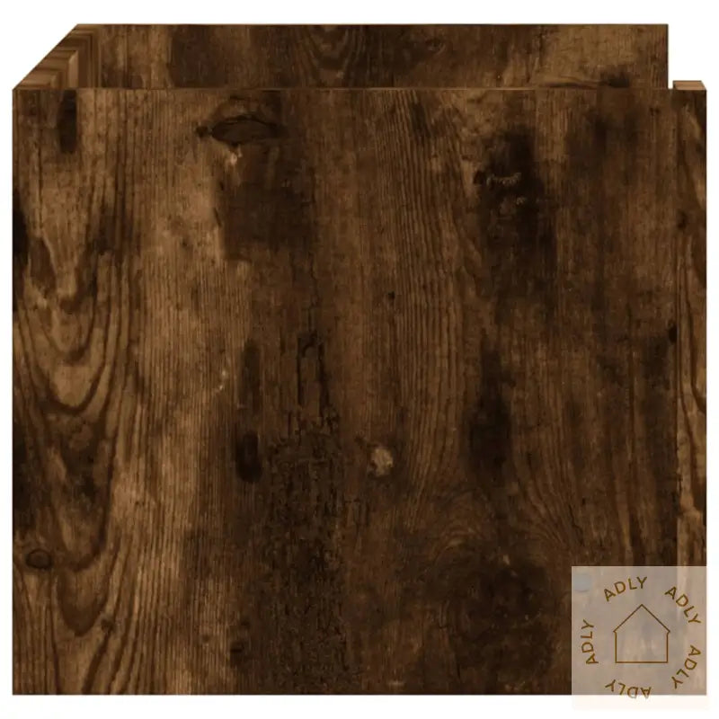 Vegghylle Røkt Eik 70,5X35X30,5 Cm Konstruert Tre