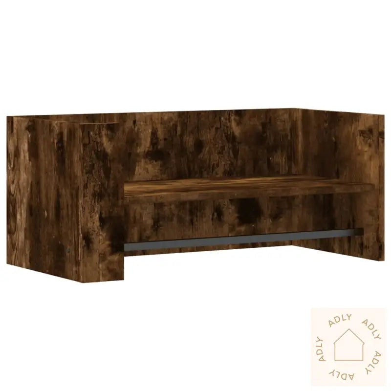 Vegghylle Røkt Eik 70,5X35X30,5 Cm Konstruert Tre