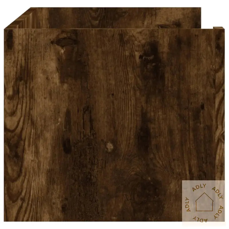 Vegghylle Røkt Eik 100X35X30,5 Cm Konstruert Tre
