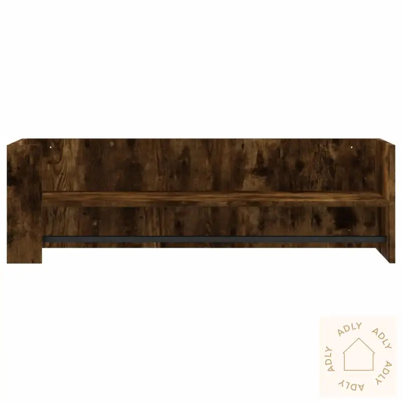Vegghylle Røkt Eik 100X35X30,5 Cm Konstruert Tre