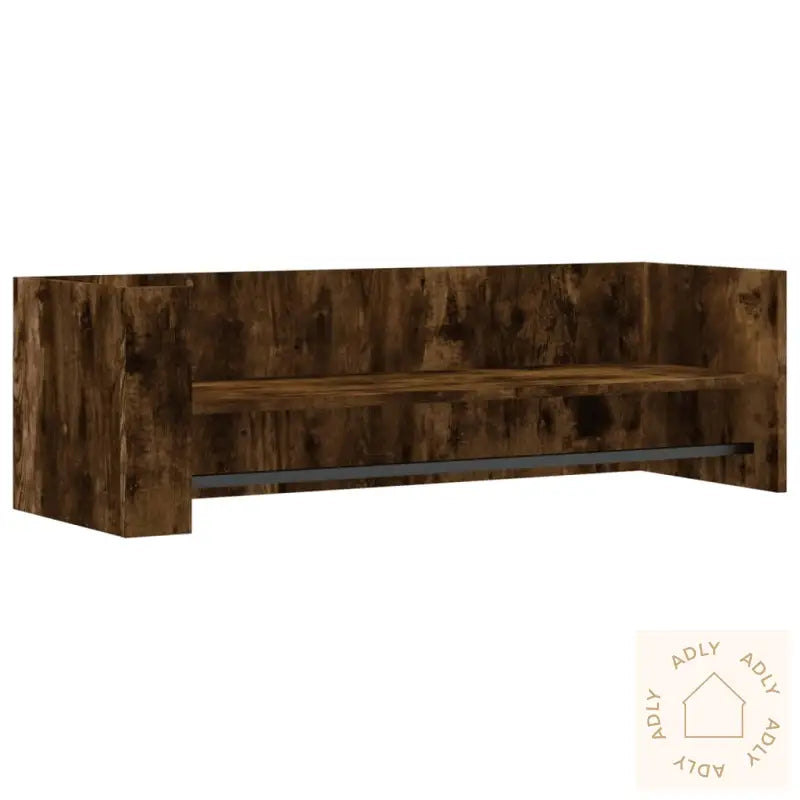 Vegghylle Røkt Eik 100X35X30,5 Cm Konstruert Tre