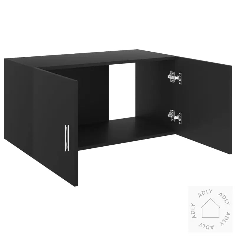 Veggmontert Skap Svart 80X39X40 Cm Konstruert Tre