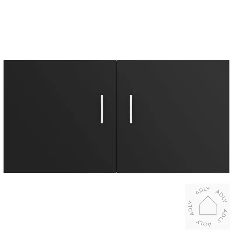 Veggmontert Skap Svart 80X39X40 Cm Konstruert Tre