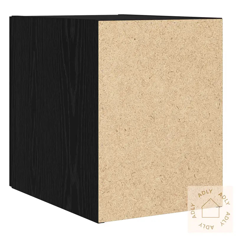 Vegghylle Svart Eik 30X42.5X40 Cm Konstruert Tre