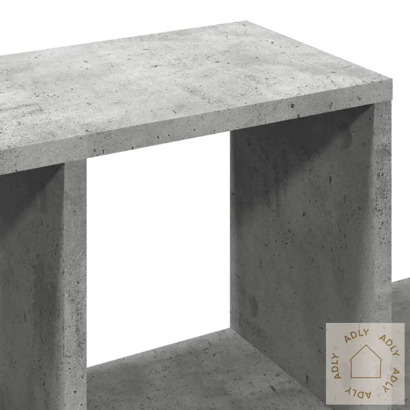 Vegghylle Betonggrå 100X20X53 Cm Konstruert Tre