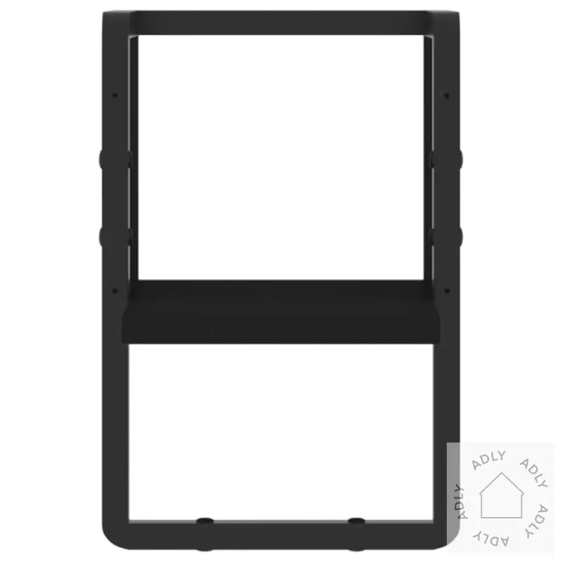 Vegghylle Med Stang Svart 20X25X30 Cm