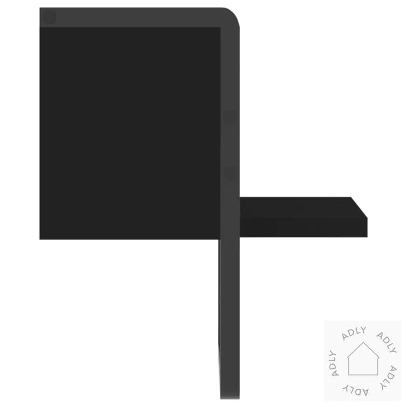 Vegghylle Med Stang Svart 20X25X30 Cm