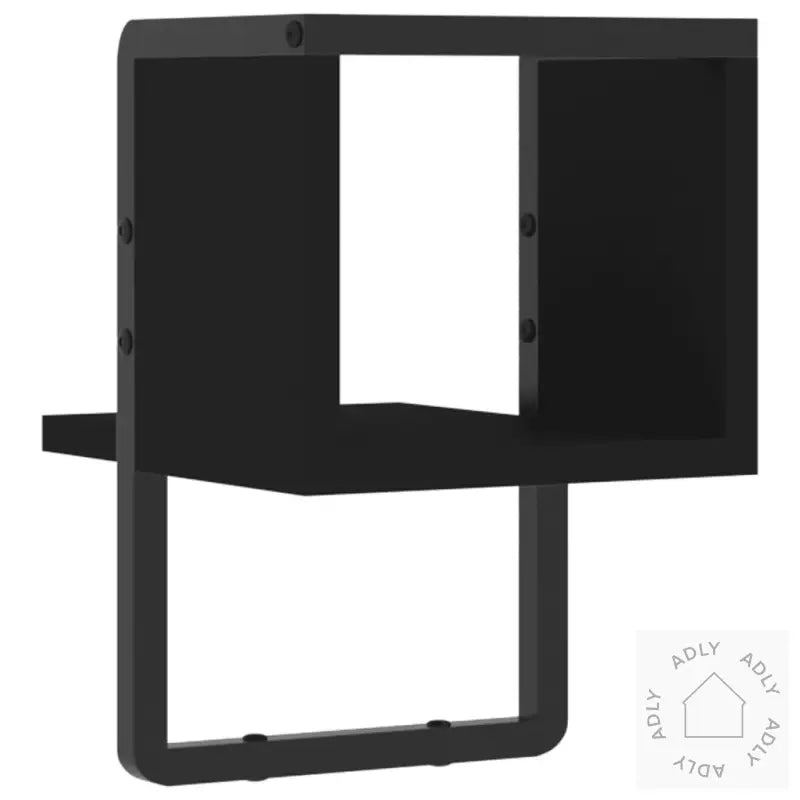 Vegghylle Med Stang Svart 20X25X30 Cm