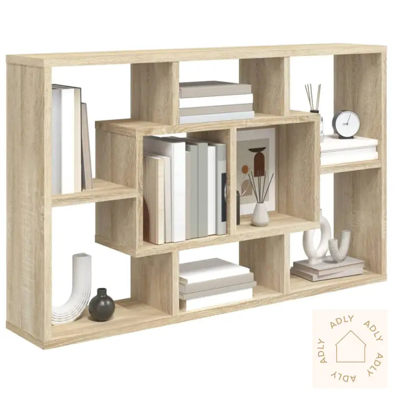 Vegghylle Sonoma Eik 85X16X52,5 Cm Konstruert Tre