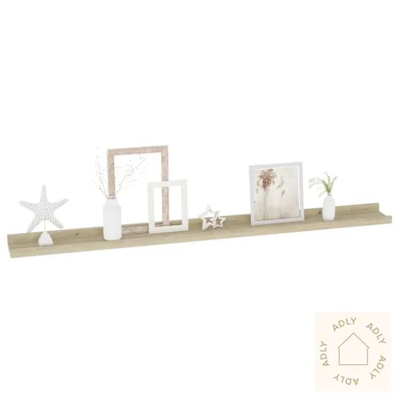 Vegghyller 2 Stk Sonoma Eik 100X9X3 Cm