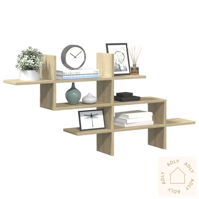 Vegghylle Sonoma Eik 124,5X18X60,5 Cm Konstruert Tre