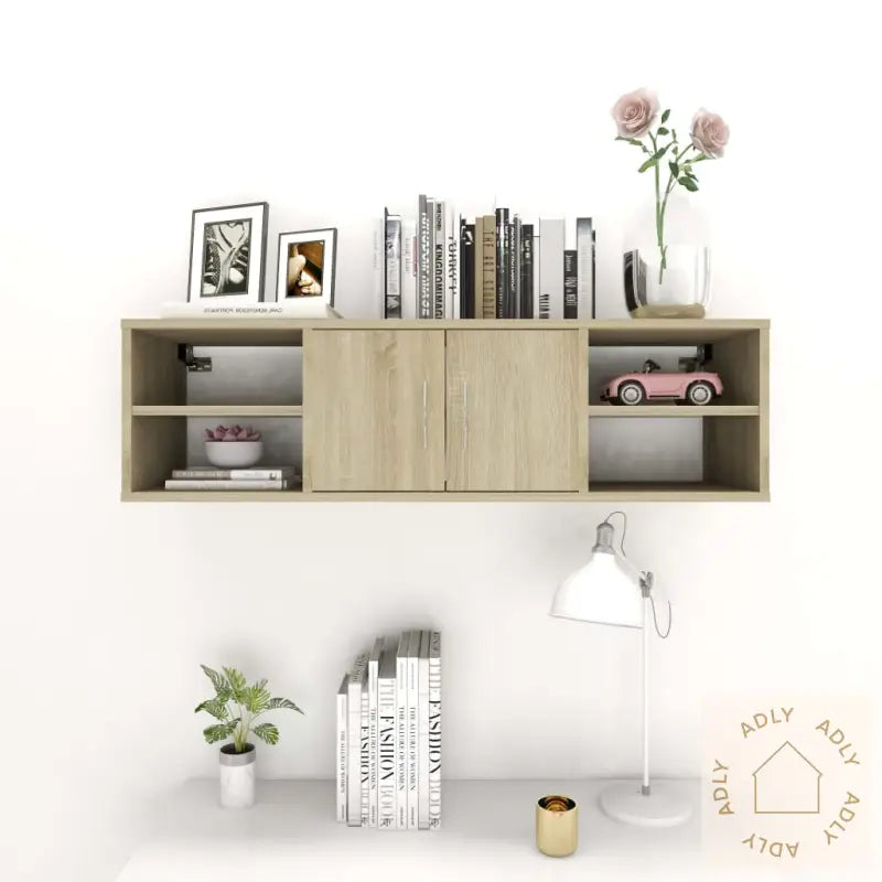 Vegghylle Sonoma Eik 102X30X29 Cm Sponplate