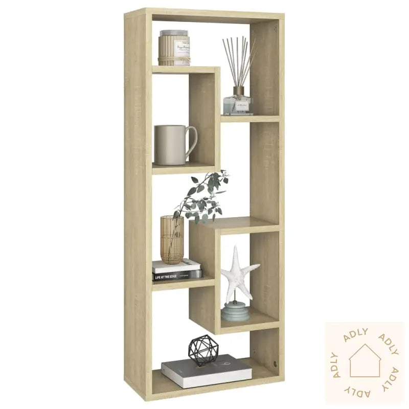 Vegghylle Sonoma Eik 36X16X90 Cm Konstruert Tre