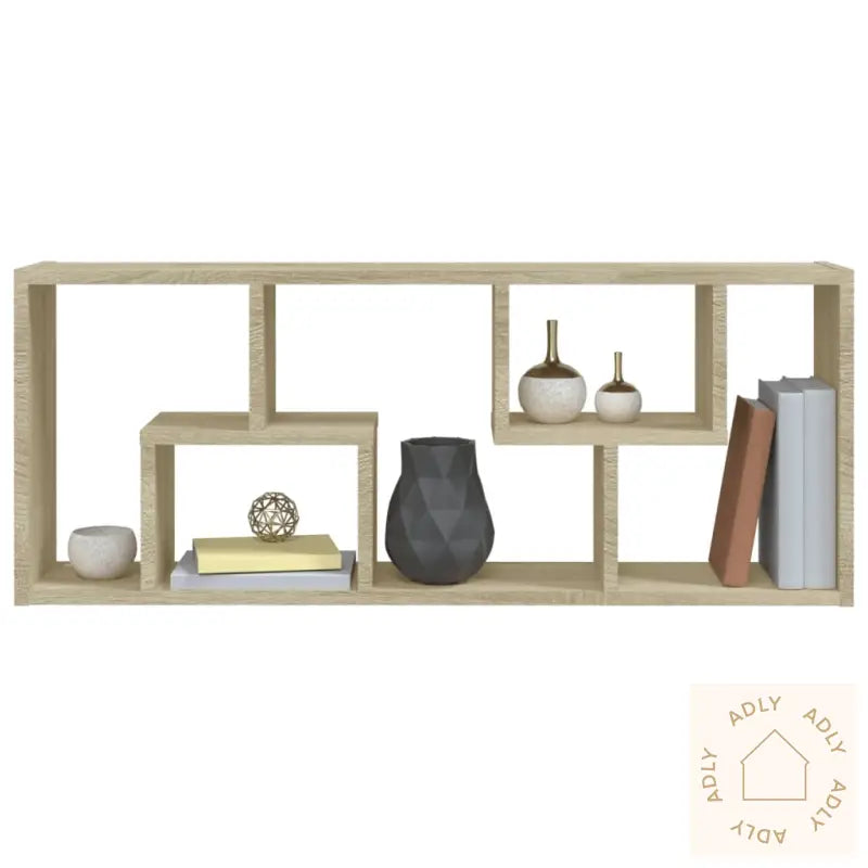 Vegghylle Sonoma Eik 36X16X90 Cm Konstruert Tre