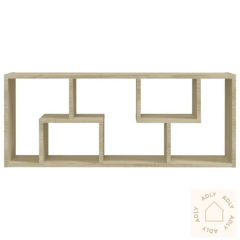 Vegghylle Sonoma Eik 36X16X90 Cm Konstruert Tre