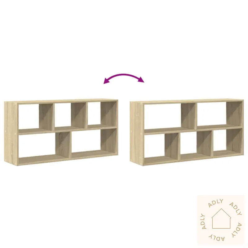 Vegghylle Sonoma Eik 100X25X50 Cm Konstruert Tre