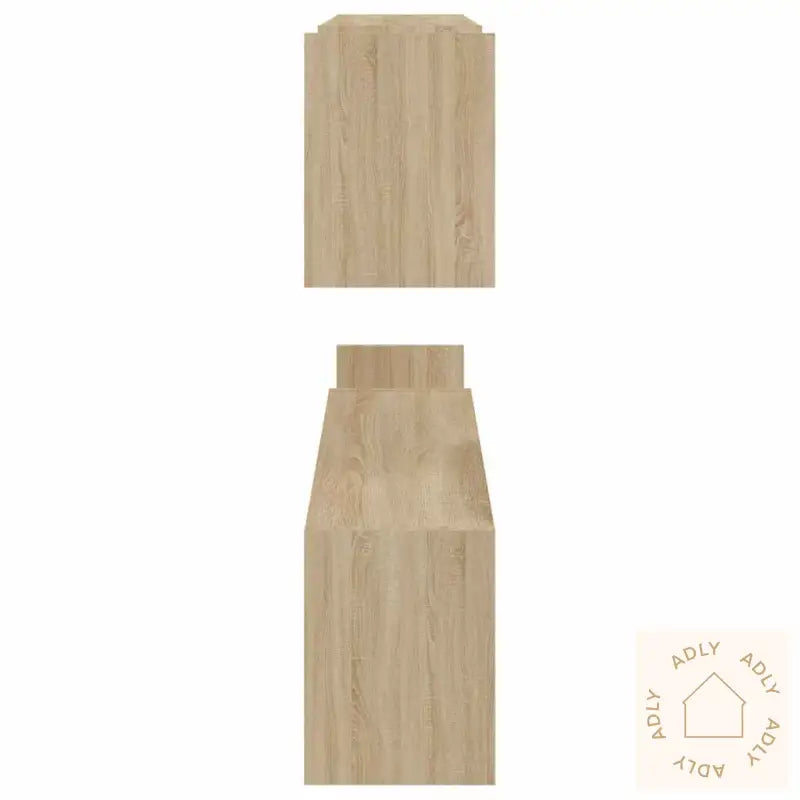 Vegghyller 2 Stk Sonoma Eik 100X15X20 Cm Konstruert Tre