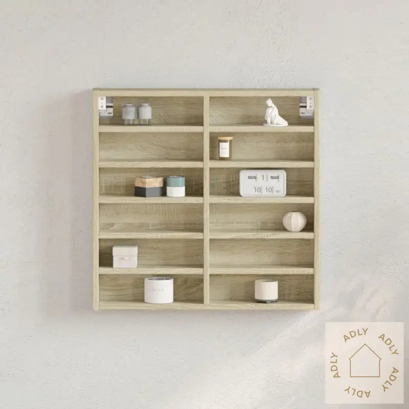 Hyller Sonoma Eik 60X8,5X58 Cm Konstruert Tre