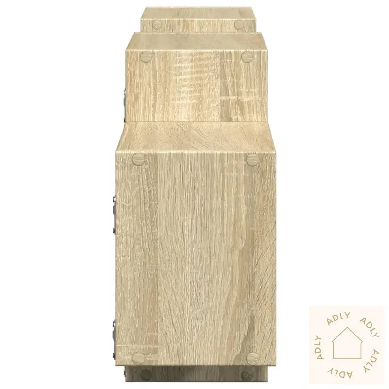 Vegghylle Sonoma Eik 129X18X42 Cm Konstruert Tre