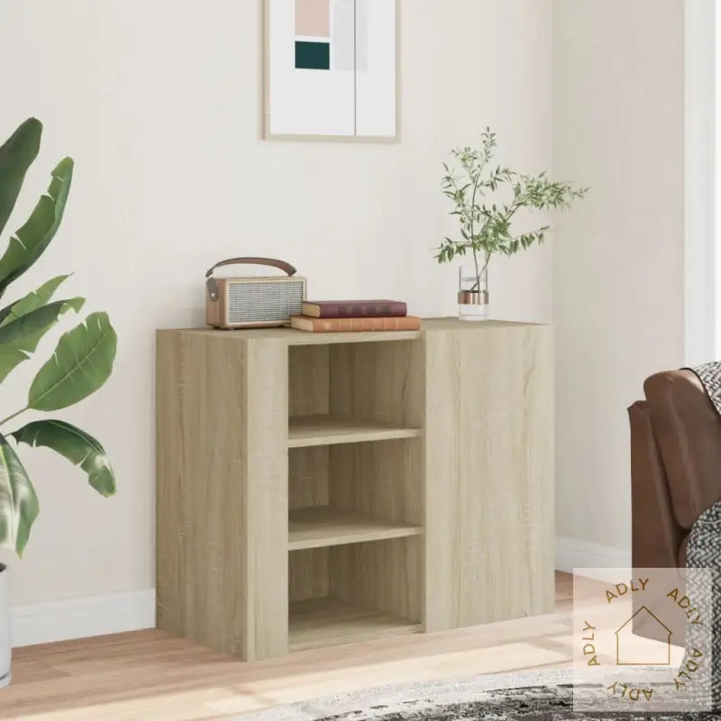 Veggskap Sonoma Eik 75X35X60 Cm Konstruert Tre