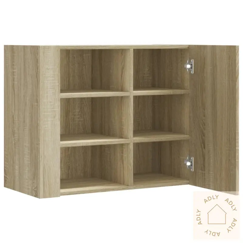Veggskap Sonoma Eik 75X35X60 Cm Konstruert Tre
