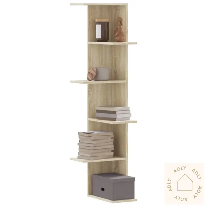 Veggmontert Hylle Sonoma Eik 36,5X36,5X140 Cm Konstruert Tre