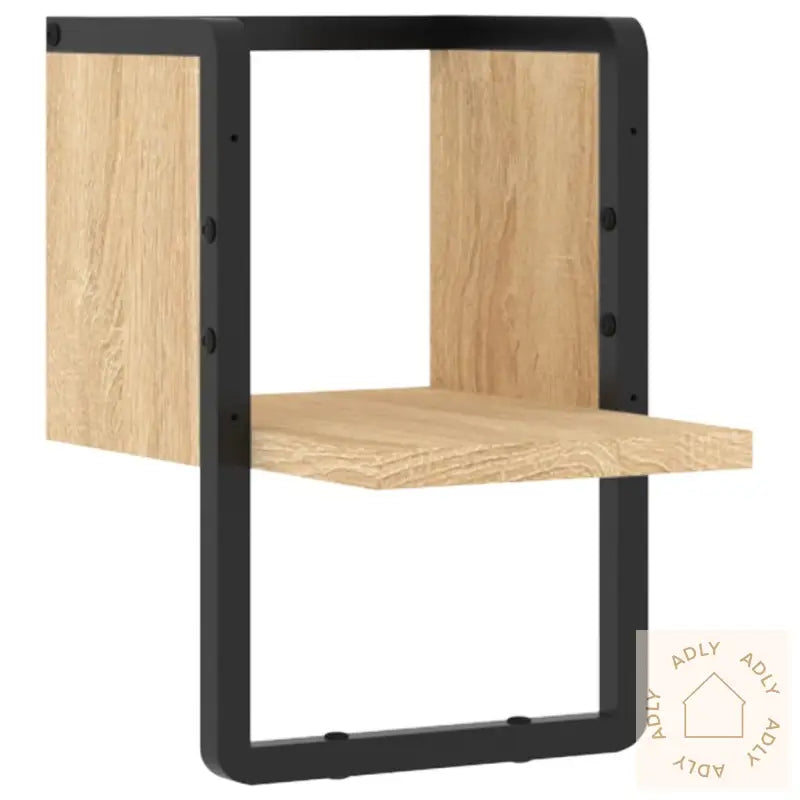 Vegghylle Med Stang Sonoma Eik 20X25X30 Cm