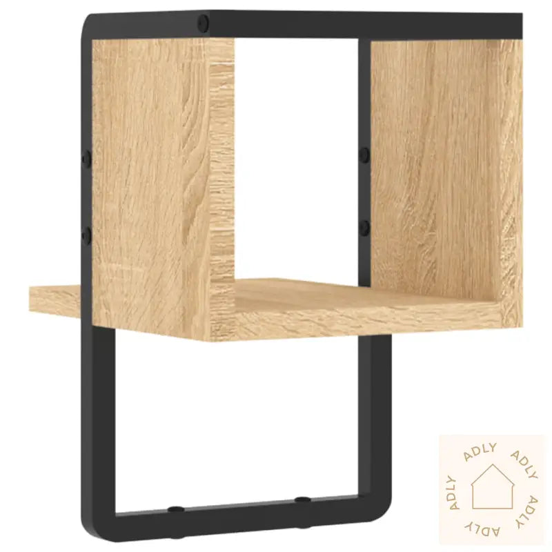 Vegghylle Med Stang Sonoma Eik 20X25X30 Cm