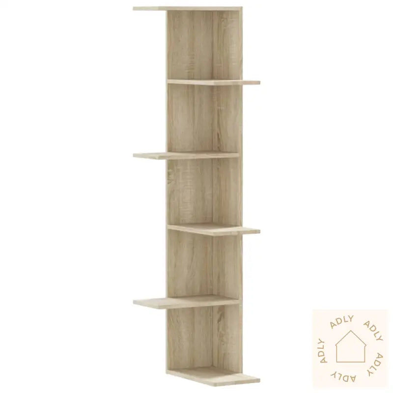Veggmontert Hylle Sonoma Eik 36,5X36,5X140 Cm Konstruert Tre