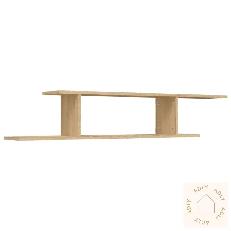 Veggmontert Tv-Hylle Sonoma Eik 125X18X23 Cm Konstruert Tre