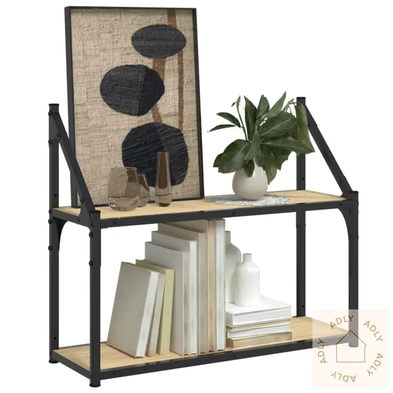 Vegghylle 3 Etasjer Sonoma Eik 60X21X51 Cm Konstruert Tre
