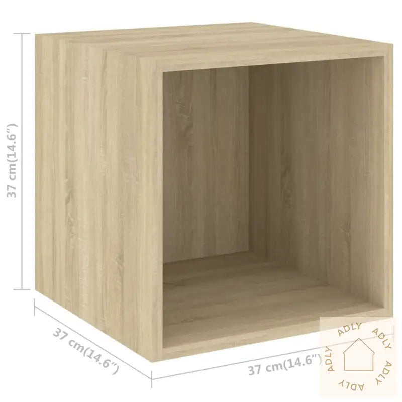 Veggskap Sonoma Eik 37X37X37 Cm Sponplate