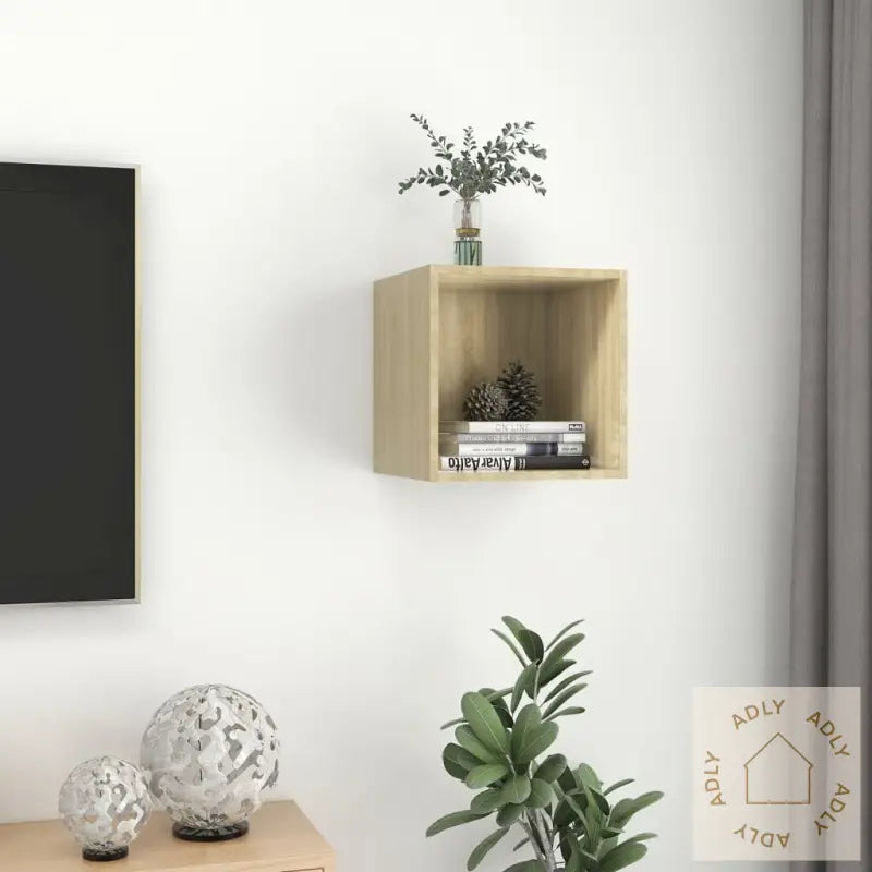 Veggskap Sonoma Eik 37X37X37 Cm Sponplate