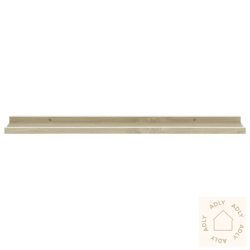 Vegghyller 4 Stk Hvit Og Sonoma Eik 80X9X3 Cm