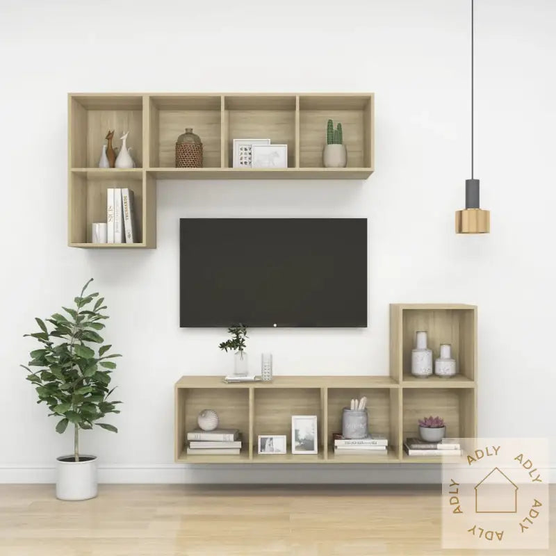 Veggskap Sonoma Eik 37X37X37 Cm Sponplate