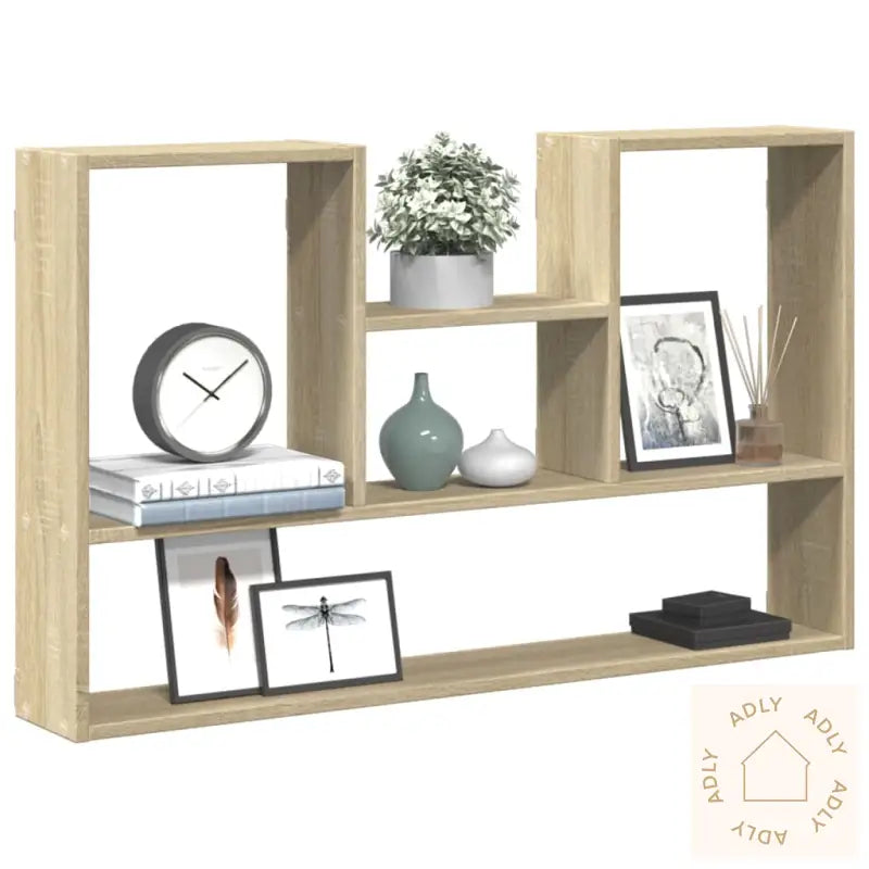 Vegghylle Sonoma Eik 99X15X60 Cm Konstruert Tre