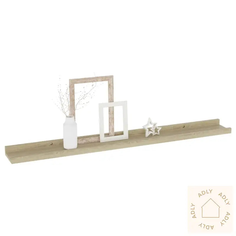 Vegghyller 2 Stk Sonoma Eik 80X9X3 Cm