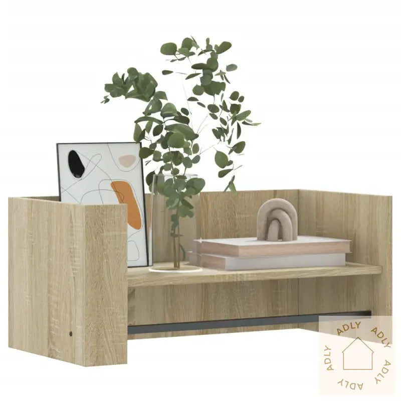Vegghylle Sonoma Eik 70,5X35X30,5 Cm Konstruert Tre