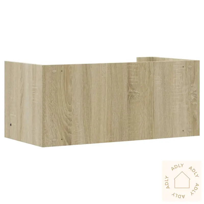 Vegghylle Sonoma Eik 70,5X35X30,5 Cm Konstruert Tre