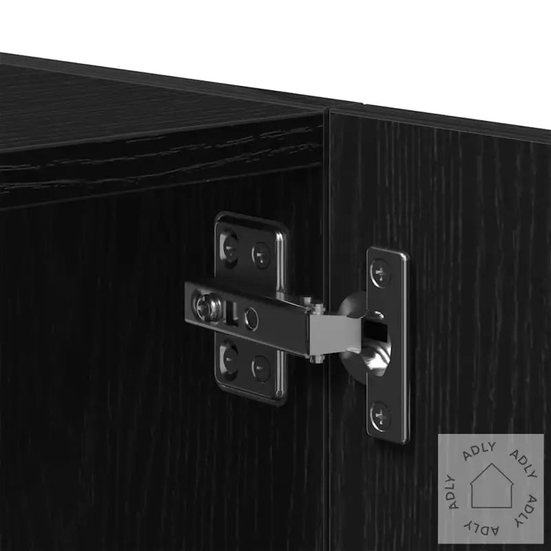 Veggskap Svart Eik 80X39X40 Cm Konstruert Tre