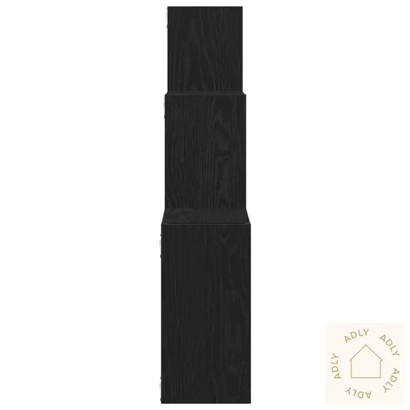Vegghyller Kubeformet Svart Eik 68X15X68 Cm Konstruert Tre