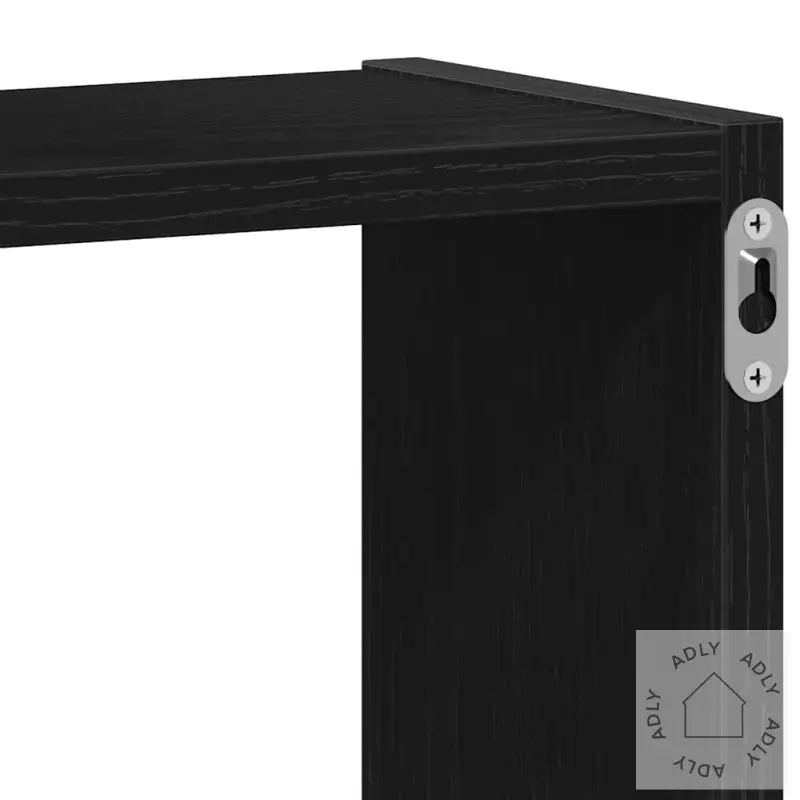 Vegghyller Kubeformet Svart Eik 68X15X68 Cm Konstruert Tre