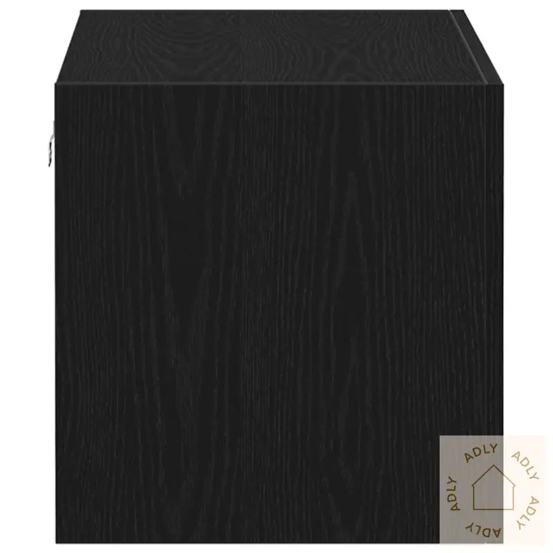 Veggskap Svart Eik 80X39X40 Cm Konstruert Tre