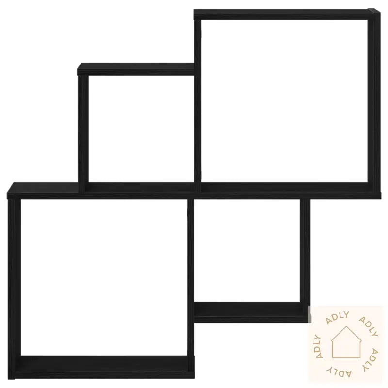Veggskap I Svart Eik 80X15X78,5 Cm Av Konstruert Tre