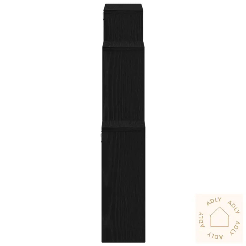 Veggskap I Svart Eik 80X15X78,5 Cm Av Konstruert Tre