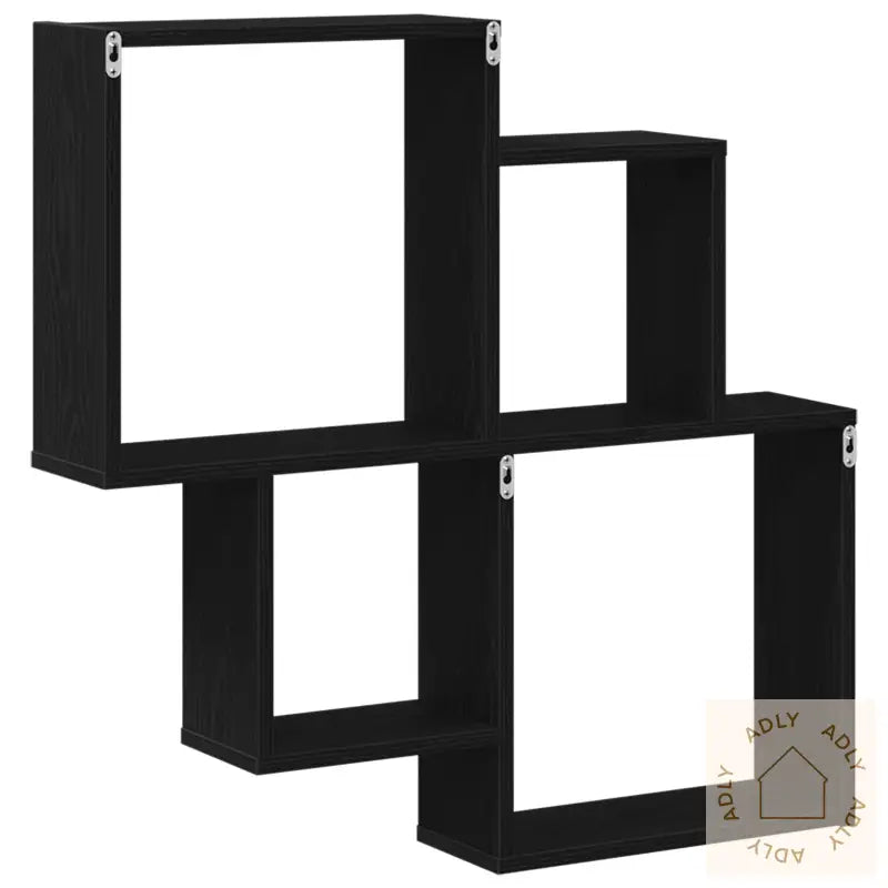 Veggskap I Svart Eik 80X15X78,5 Cm Av Konstruert Tre