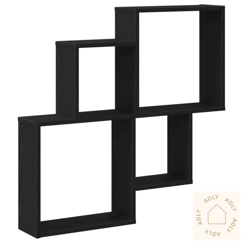 Veggskap I Svart Eik 80X15X78,5 Cm Av Konstruert Tre
