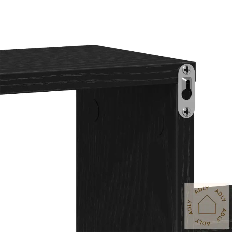 Veggskap I Svart Eik 80X15X78,5 Cm Av Konstruert Tre